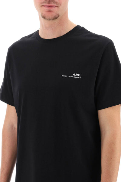 A.p.c. item t-shirt with logo print-3