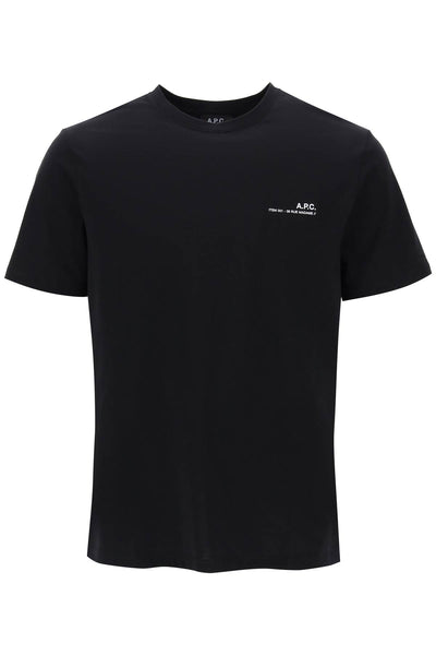 A.p.c. item t-shirt with logo print-0