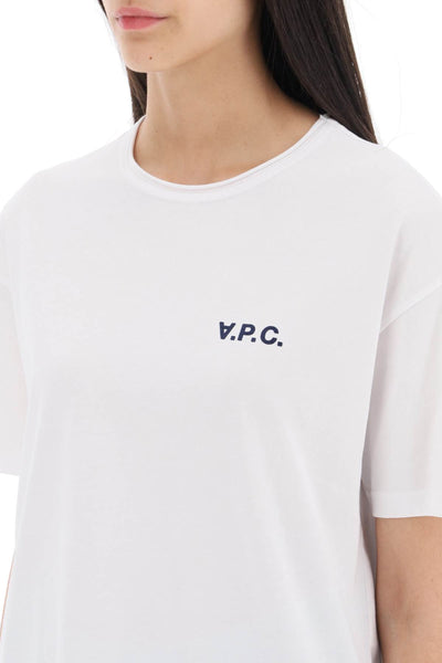 A.p.c. 'carol' boxy t-shirt with logo print-3