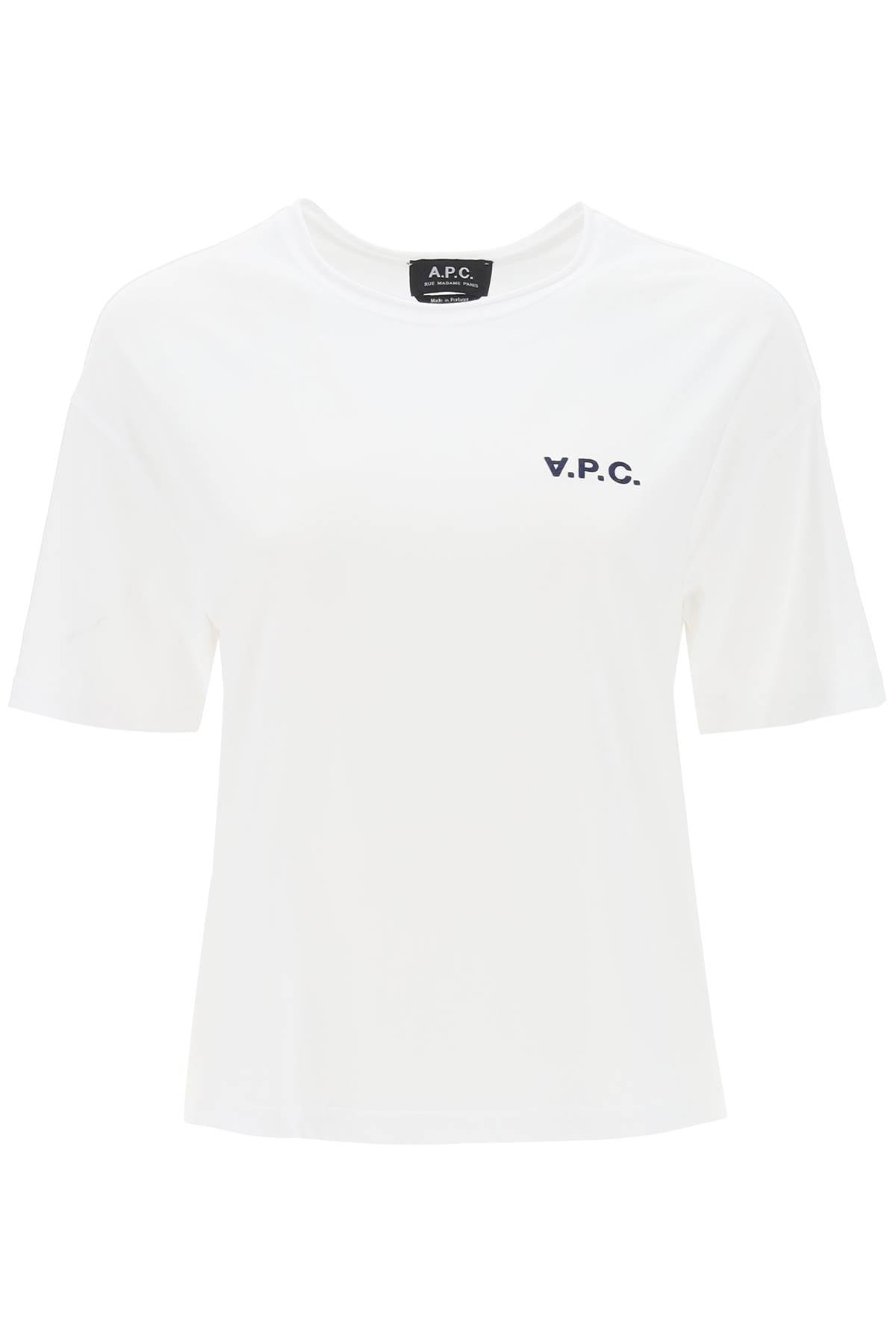 A.p.c. 'carol' boxy t-shirt with logo print-0