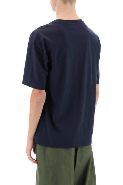 A.p.c. river t-shirt with flocked logo-2