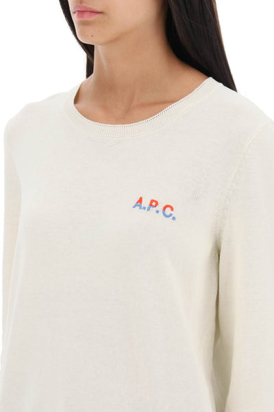 A.p.c. 'albane' crew-neck cotton sweater-3