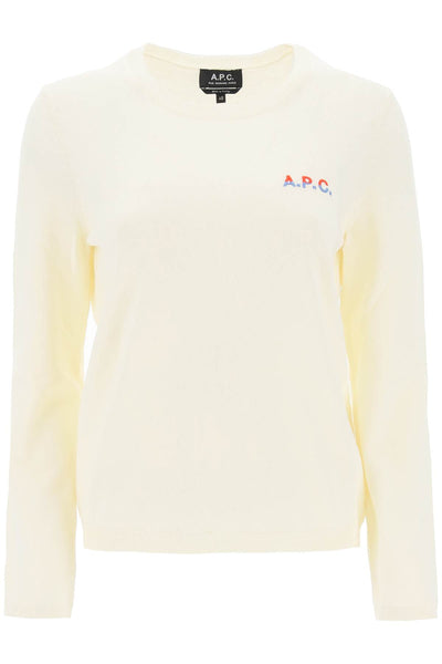 A.p.c. 'albane' crew-neck cotton sweater-0
