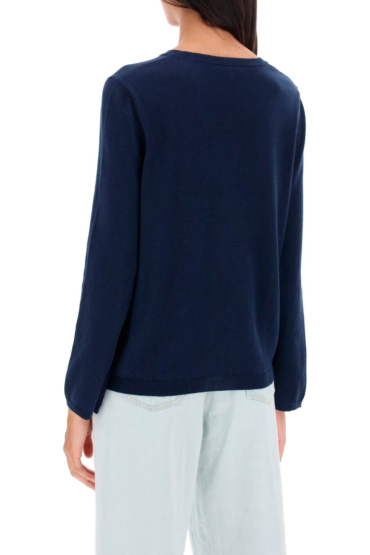 A.p.c. 'albane' crew-neck cotton sweater-2