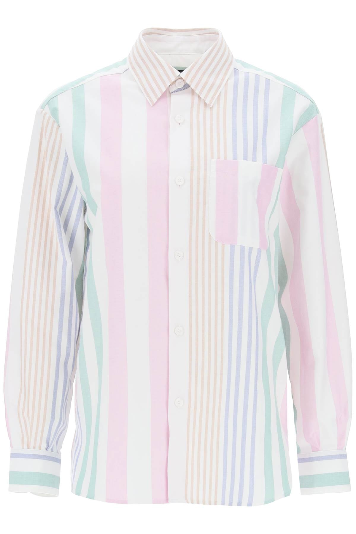 A.p.c. sela striped oxford shirt-0