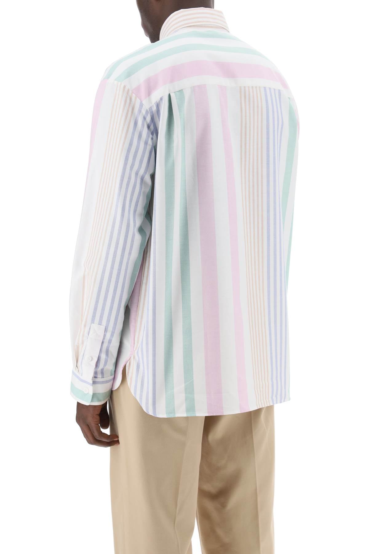 A.p.c. mateo striped oxford shirt-2