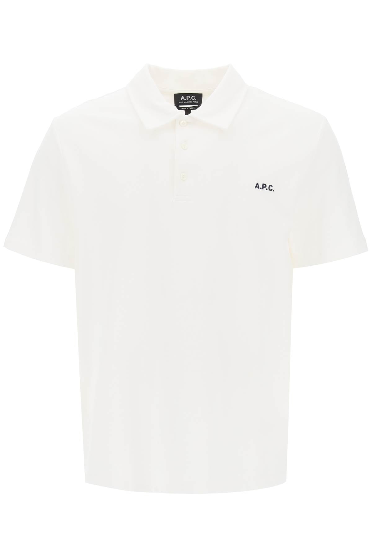 A.p.c. carter polo shirt with logo embroidery-0