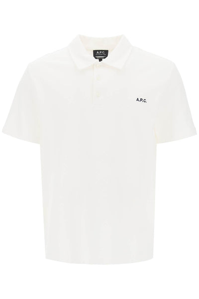 A.p.c. carter polo shirt with logo embroidery-0
