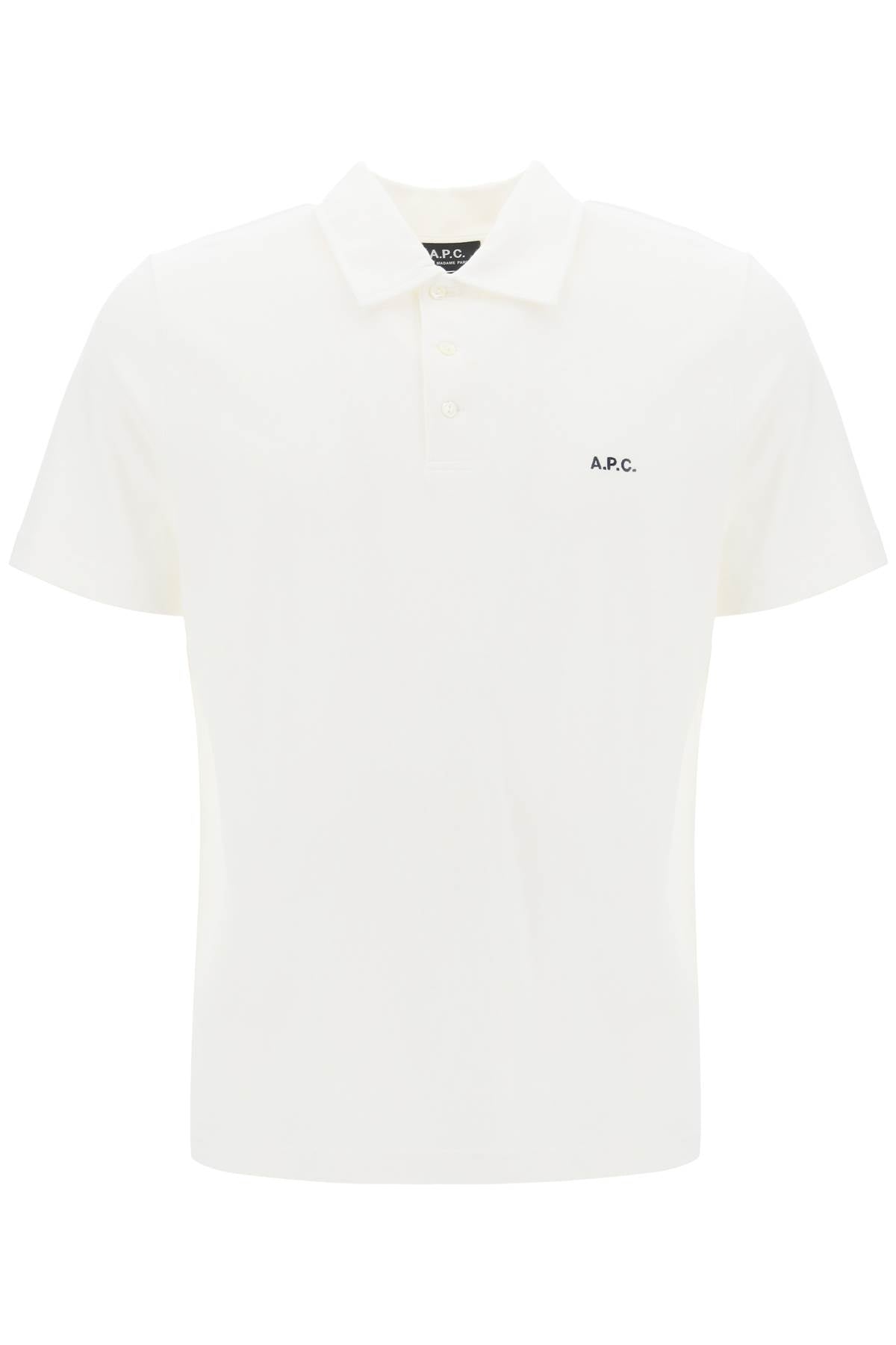 A.p.c. austin polo shirt with logo embroidery-0
