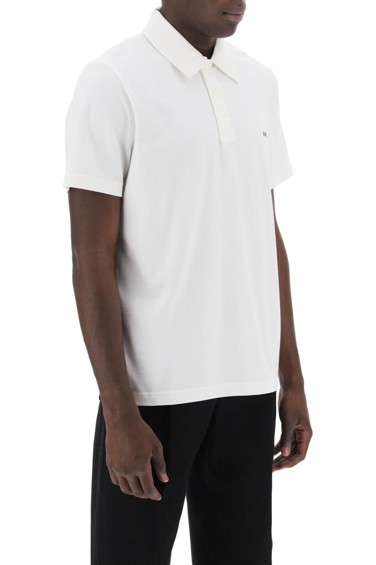A.p.c. austin polo shirt with logo embroidery-1