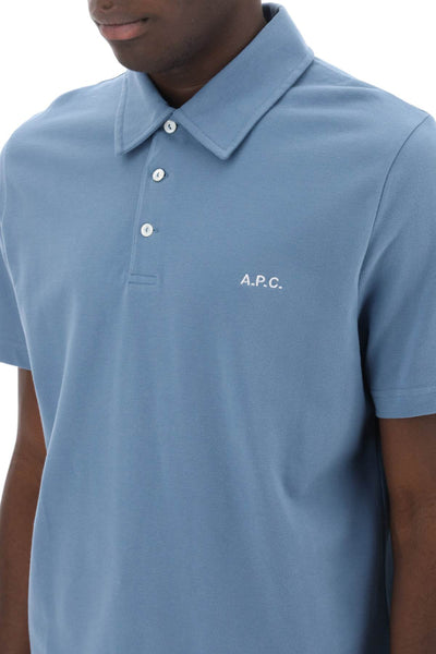 A.p.c. austin polo shirt with logo embroidery-3