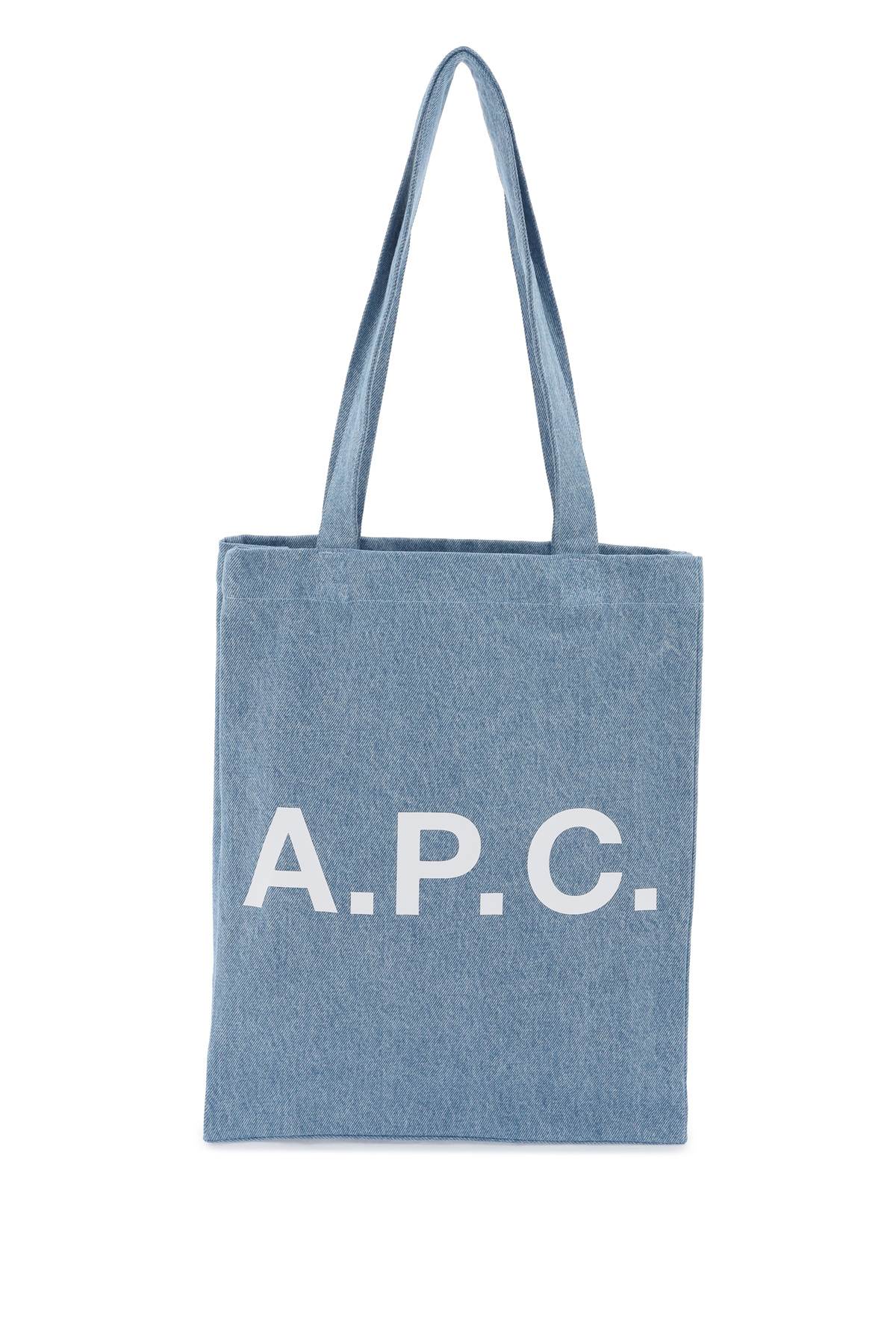 A.p.c. denim lou tote bag with-0