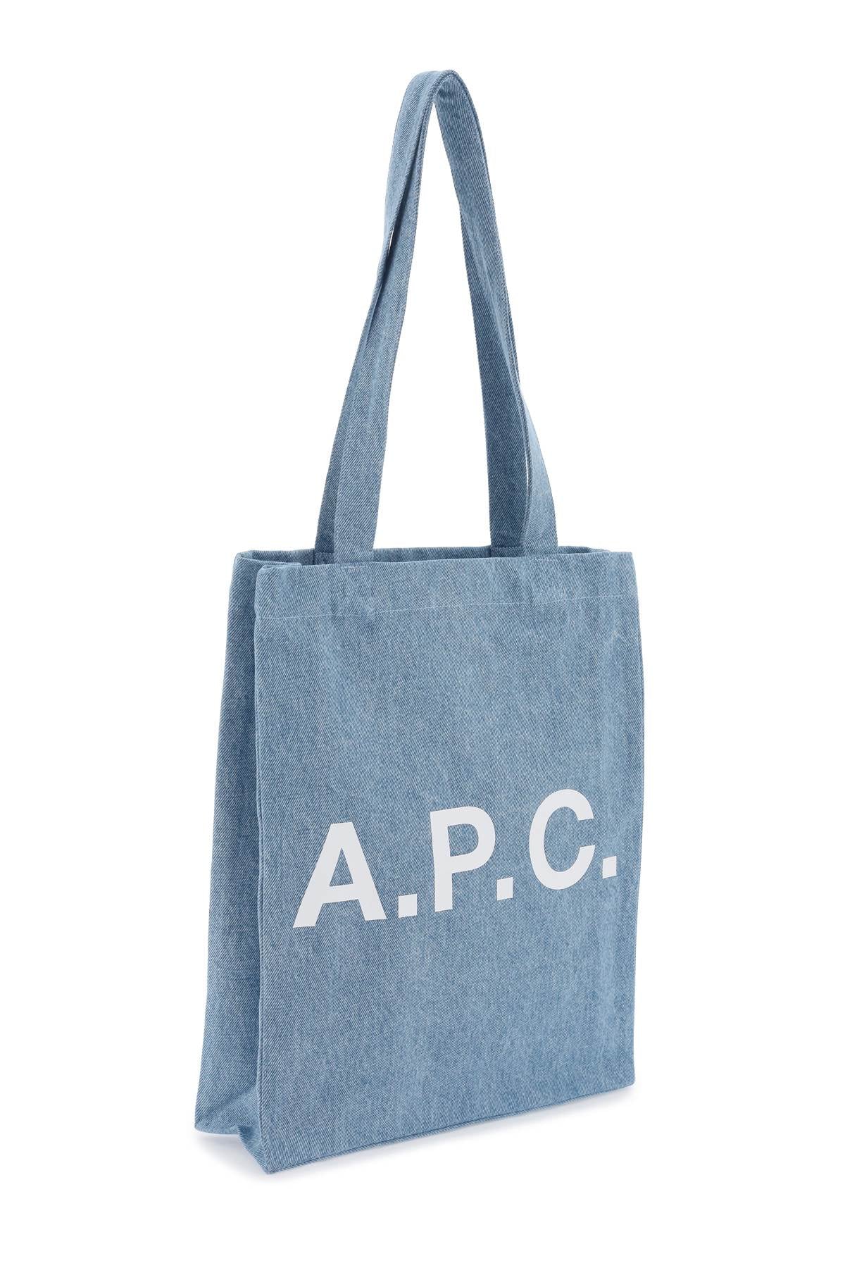 A.p.c. denim lou tote bag with-2