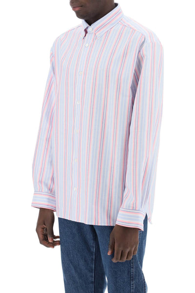 A.p.c. mathias striped oxford shirt-3
