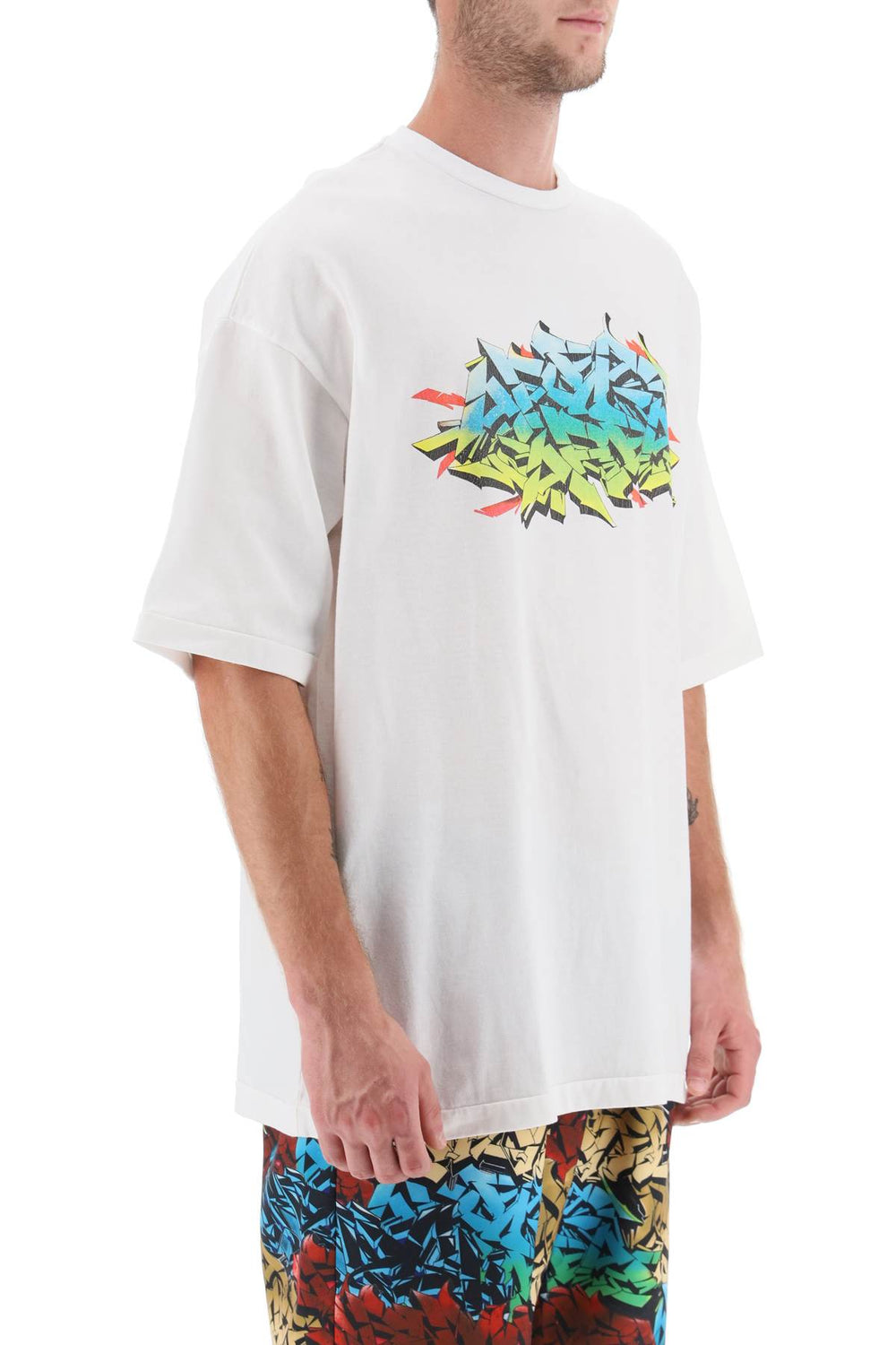 Children of the discordance graffiti print t-shirt-1