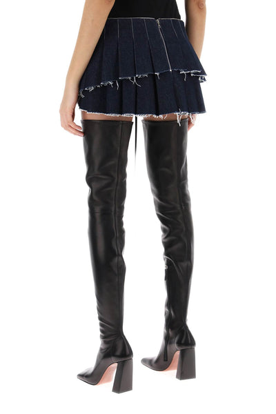 Dilara findikoglu micro pleated skirt with corset-2