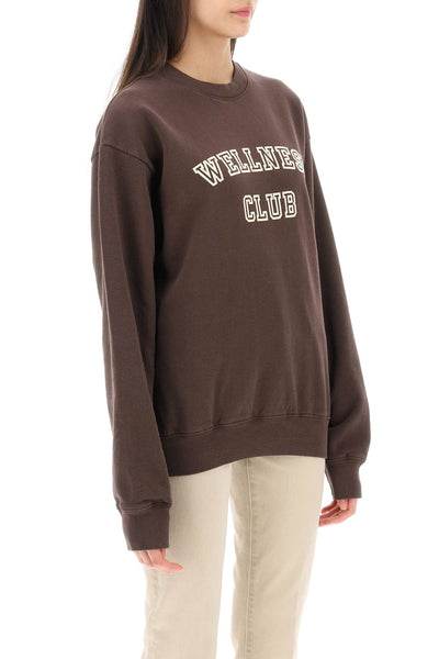 Sporty rich crew-neck sweatshirt with lettering print-1
