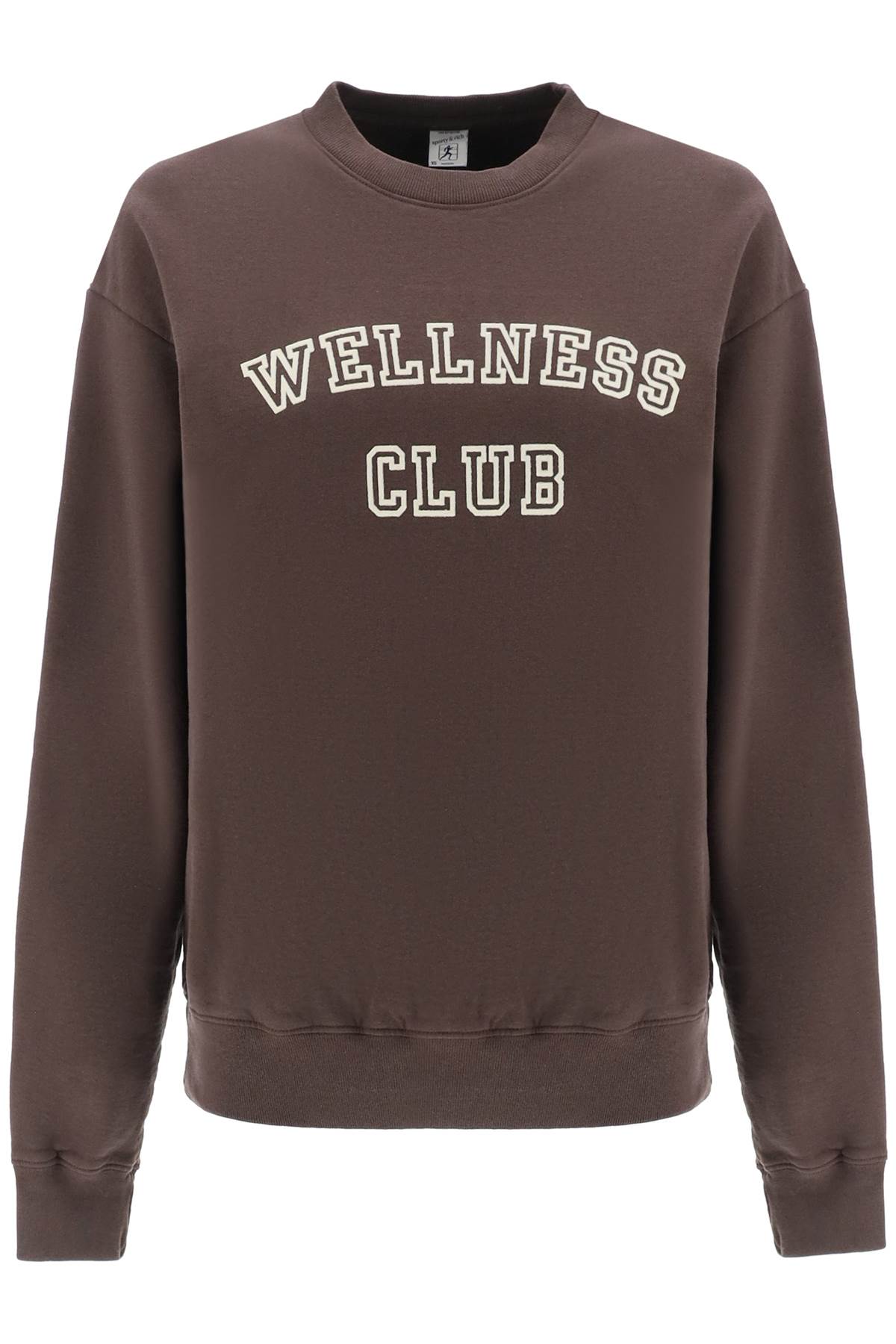 Sporty rich crew-neck sweatshirt with lettering print-0