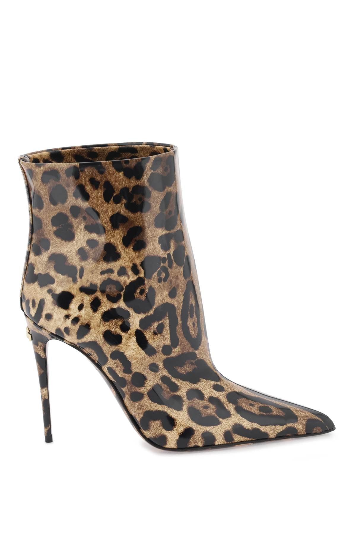 Dolce & gabbana glossy leather ankle boots-0