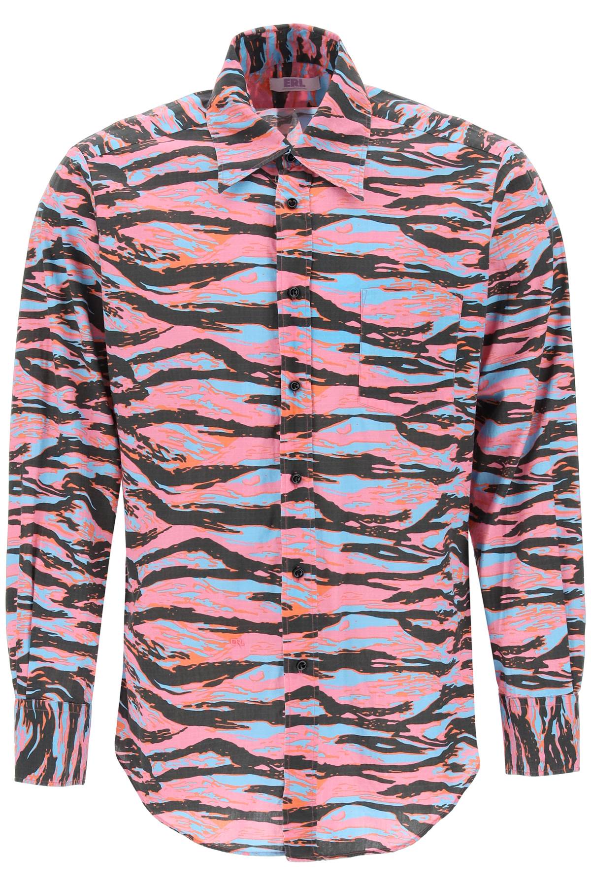 Erl camouflage cotton shirt-0