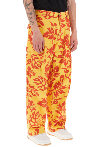 Erl floral cargo pants-1