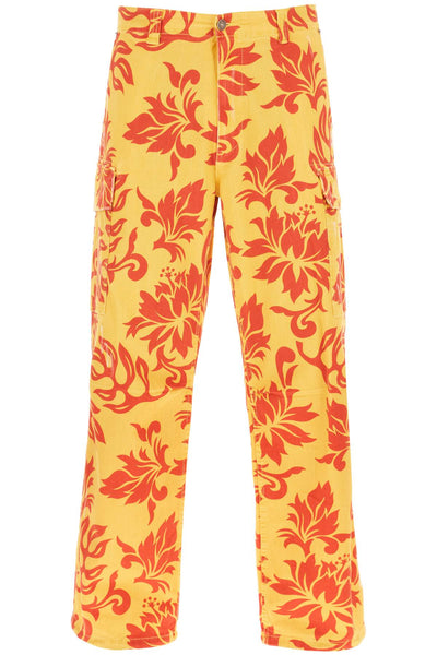 Erl floral cargo pants-0
