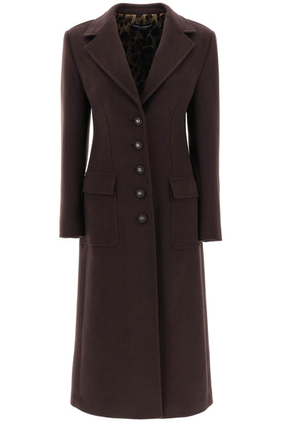 Dolce & gabbana shaped coat in wool and cashmere-0