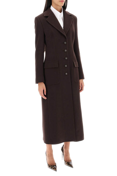 Dolce & gabbana shaped coat in wool and cashmere-1