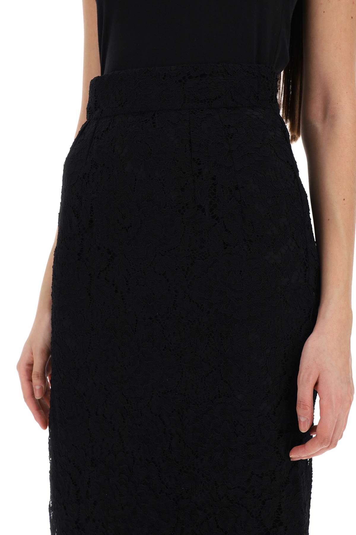 Dolce & gabbana lace pencil skirt with tube silhouette-3