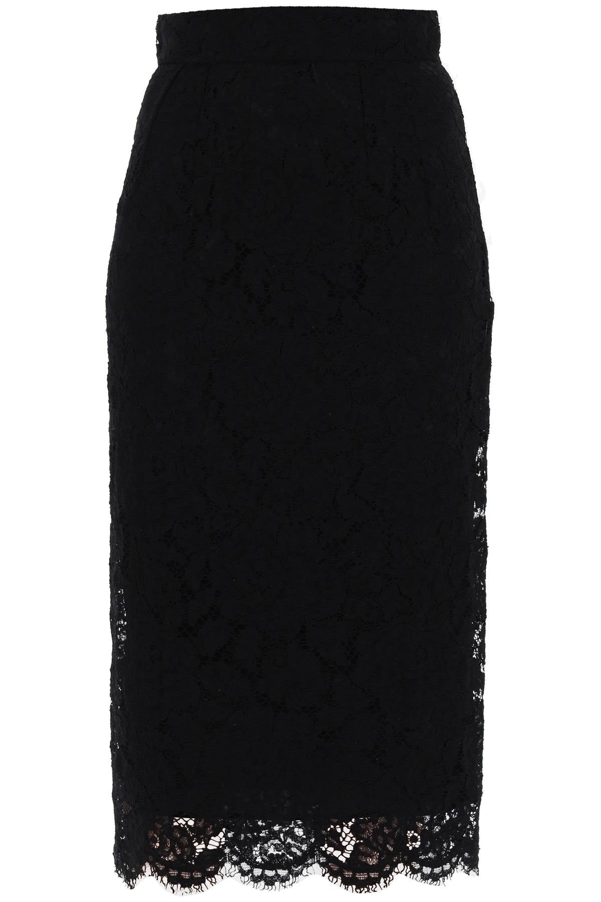 Dolce & gabbana lace pencil skirt with tube silhouette-0