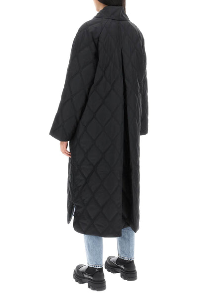 Ganni quilted oversized coat-2