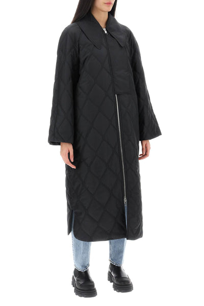 Ganni quilted oversized coat-1