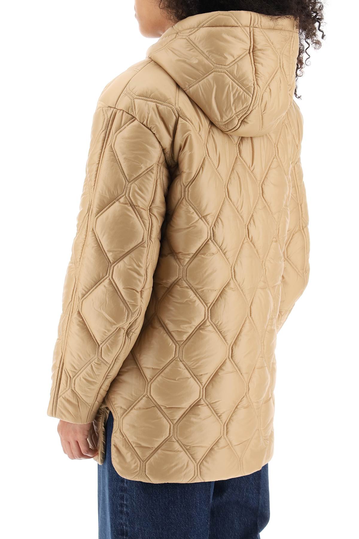 Ganni hooded quilted jacket-2