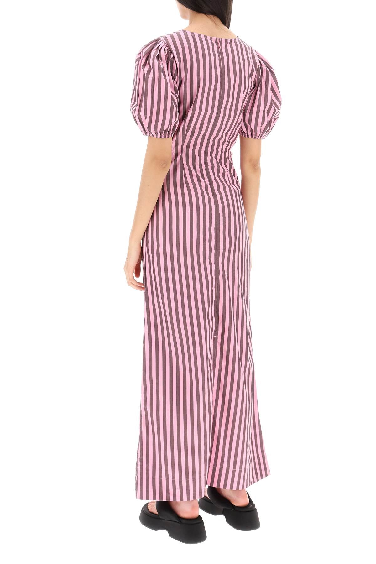 Ganni striped maxi dress with cut-outs-2