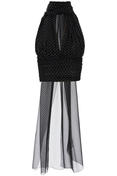 Dolce & gabbana chiffon top with scarf accessory-0