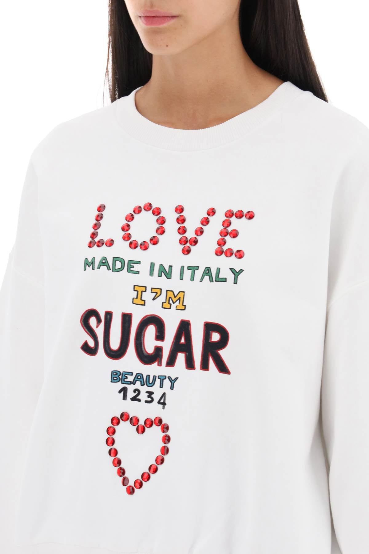 Dolce & gabbana lettering print oversized sweatshirt-2