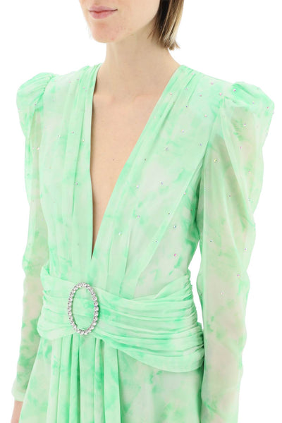 Alessandra rich silk mini dress-3