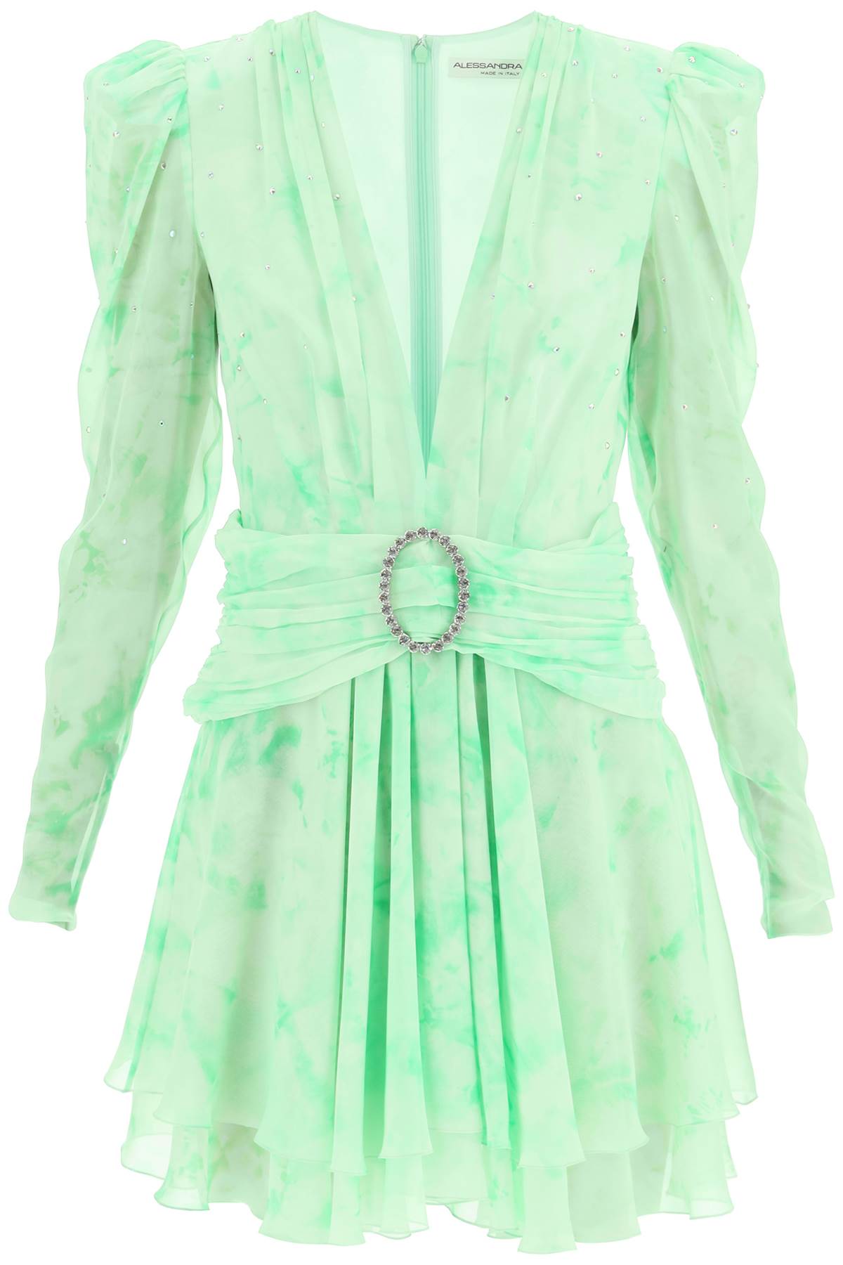 Alessandra rich silk mini dress-0