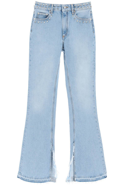 Alessandra rich flared jeans with studs-0