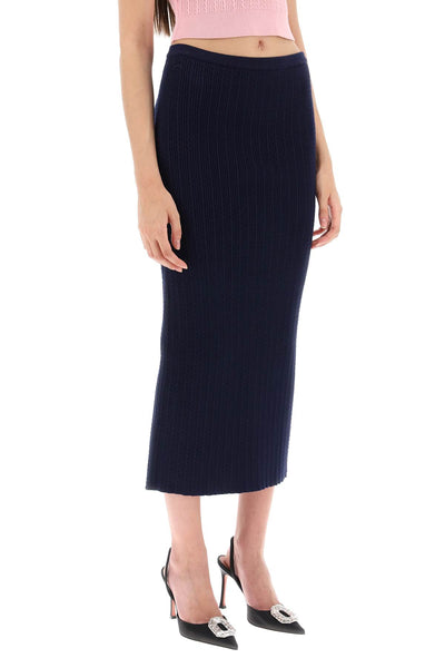 Alessandra rich knitted pencil skirt-1