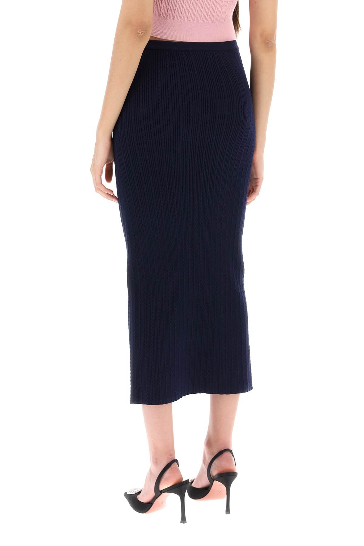 Alessandra rich knitted pencil skirt-2