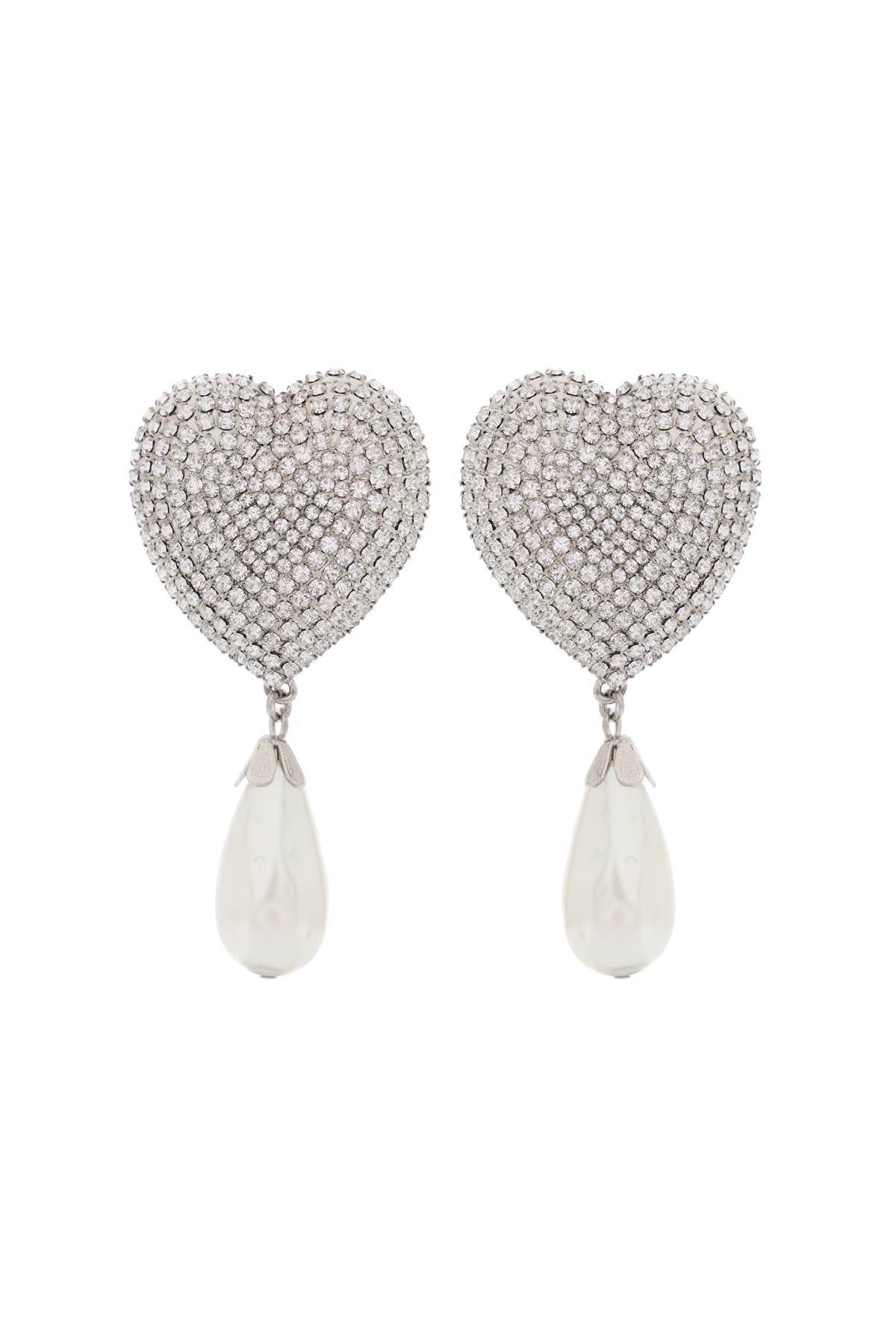 Alessandra rich heart crystal earrings with pearls-1