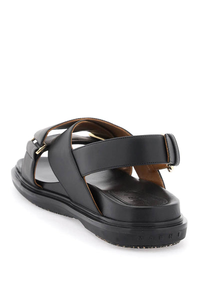 Marni fussbett leather sandals-2
