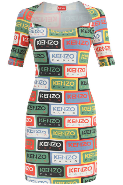 Kenzo 'kenzo labels' mini dress-0