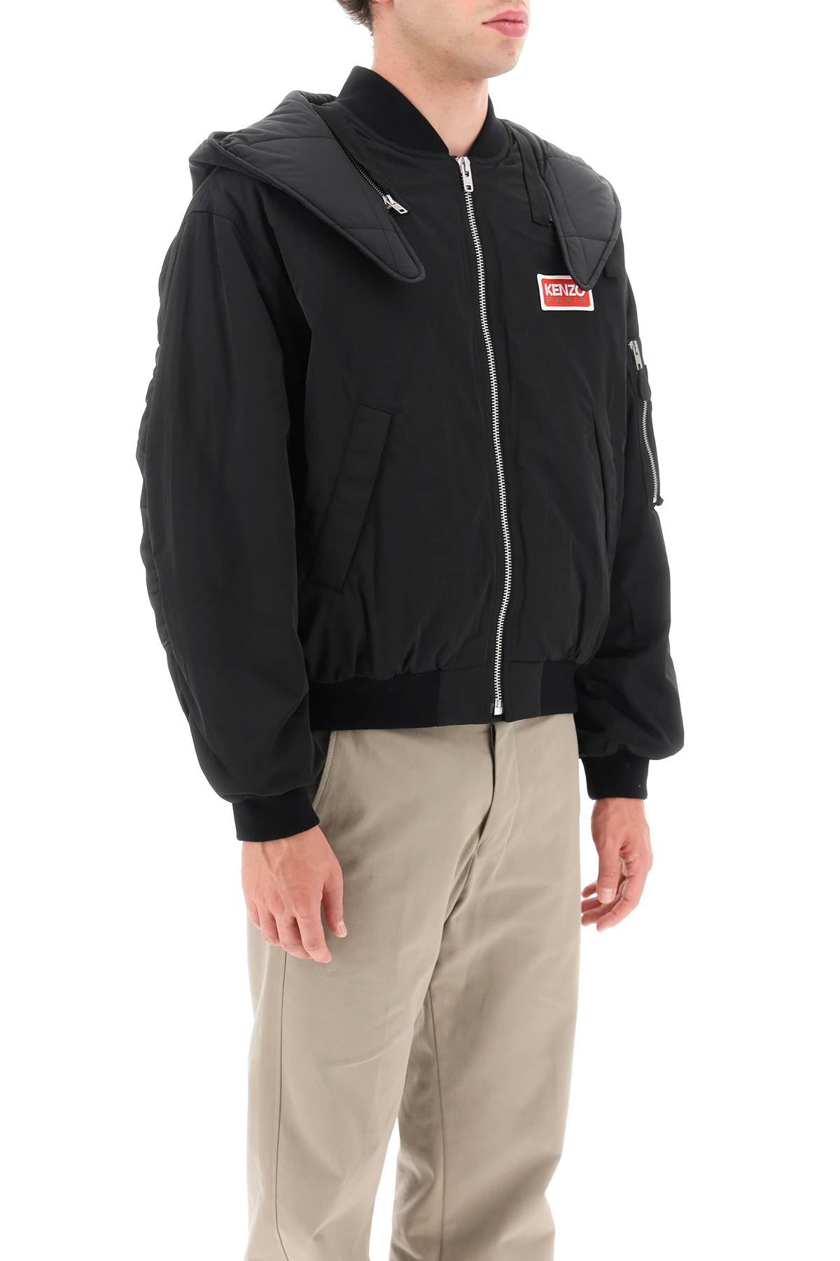 Kenzo padded hooded bomber jacket-1
