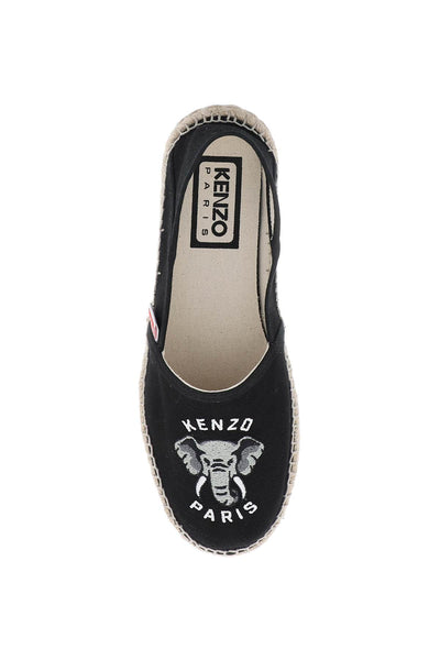 Kenzo canvas espadrilles with logo embroidery-1