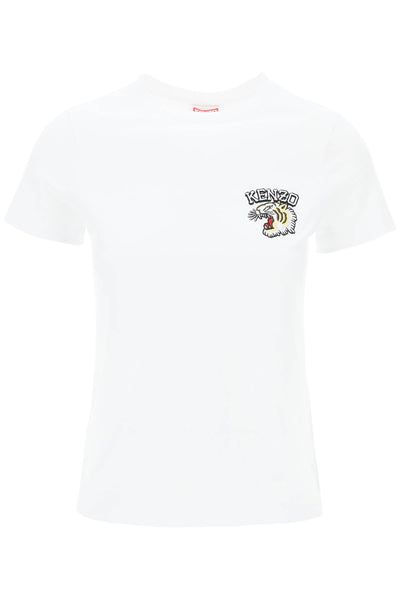 Kenzo crew-neck t-shirt with embroidery-0