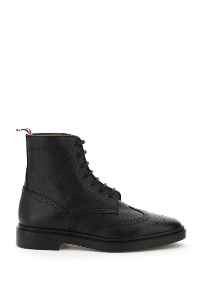 Thom browne wingtip brogue ankle boots-0