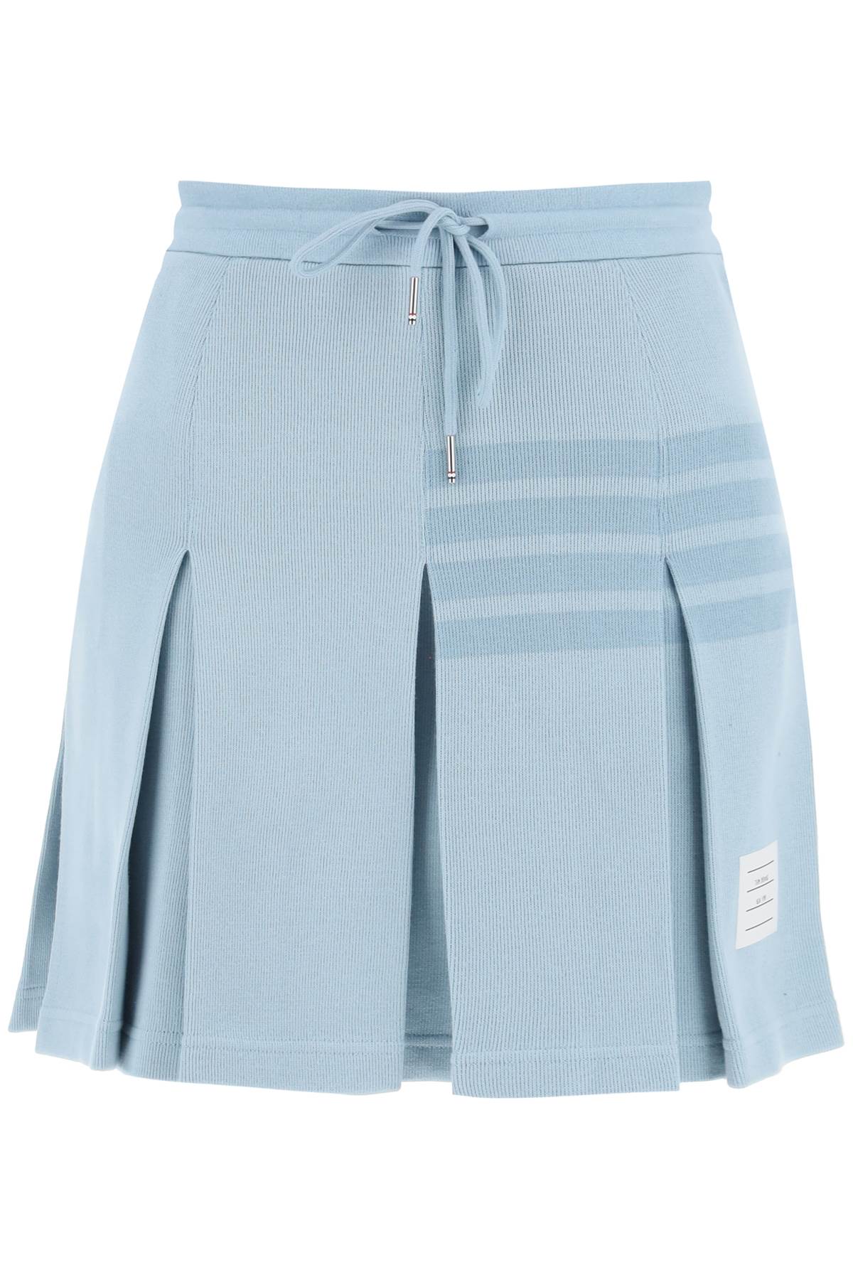 Thom browne knitted 4-bar pleated skirt-0