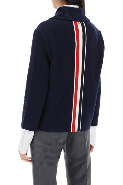 Thom browne cotton-cashmere knit jacket-2
